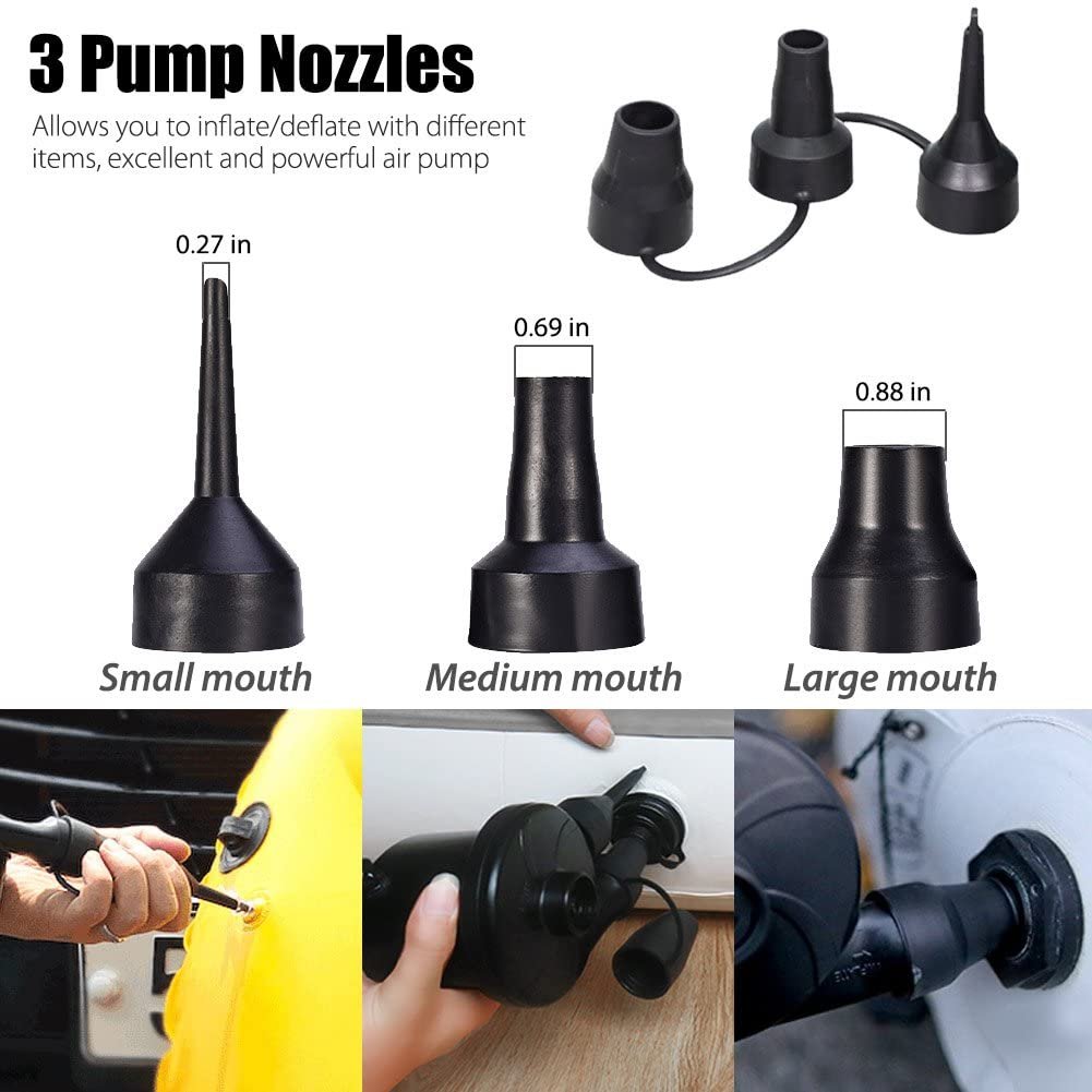 2025 OEM JY Factory Sale Inflatable 12v Dc Electric Inflator Electric Portable Air Pump For air Bed air Mattresses