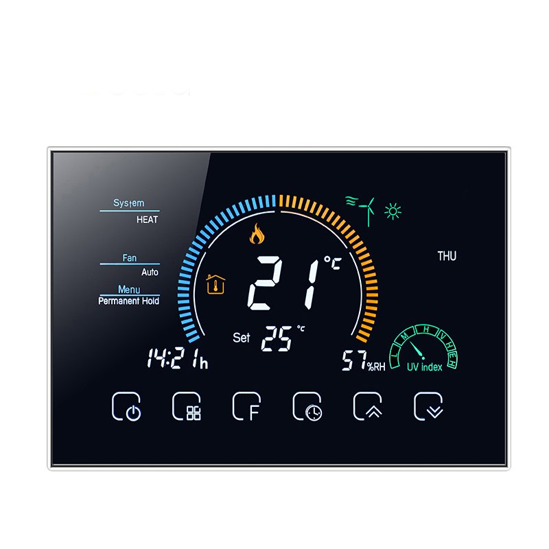 BAC-8000ELW Central air Conditioning Touch Screen 4 Pipe Remote Control Wifi Ac Thermostat