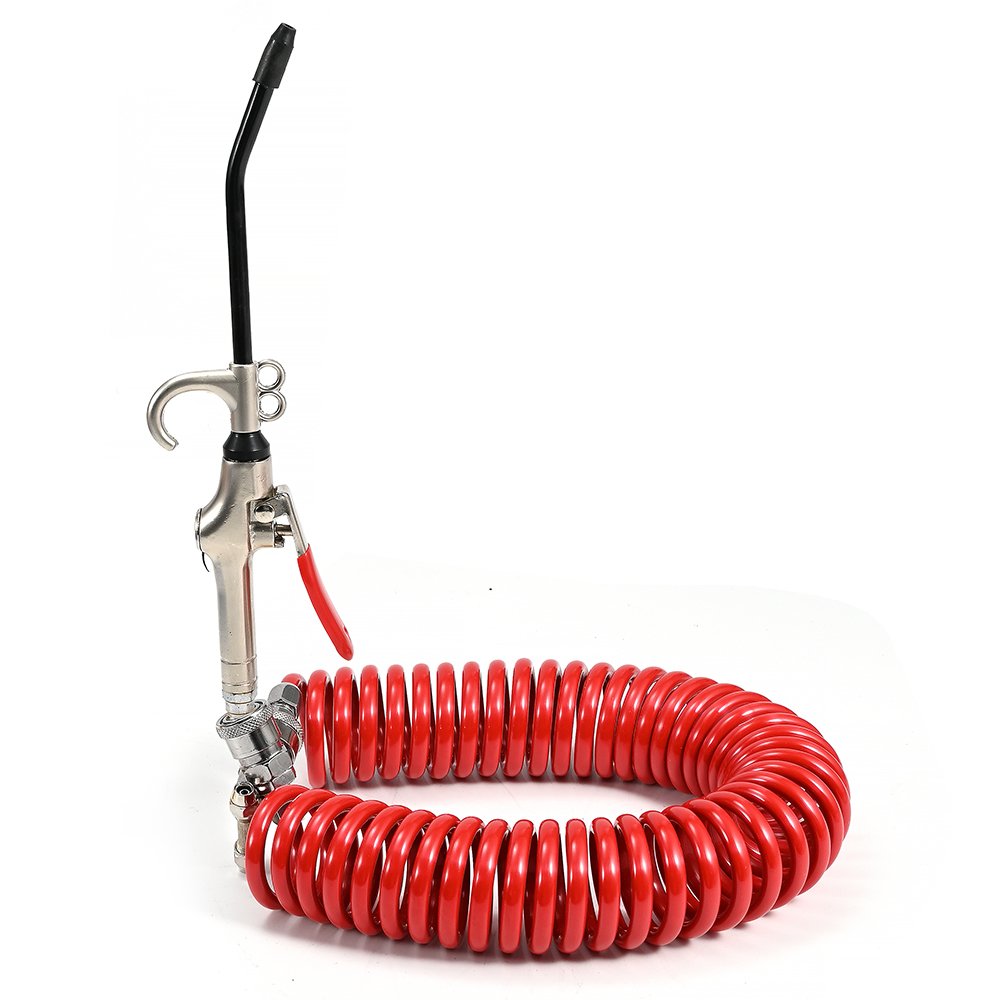 Pneumatic Tool Industrial Long Nozzle Tyre Extension Air Blow Gun Red Air Spring PU Tube Air Duster Gun
