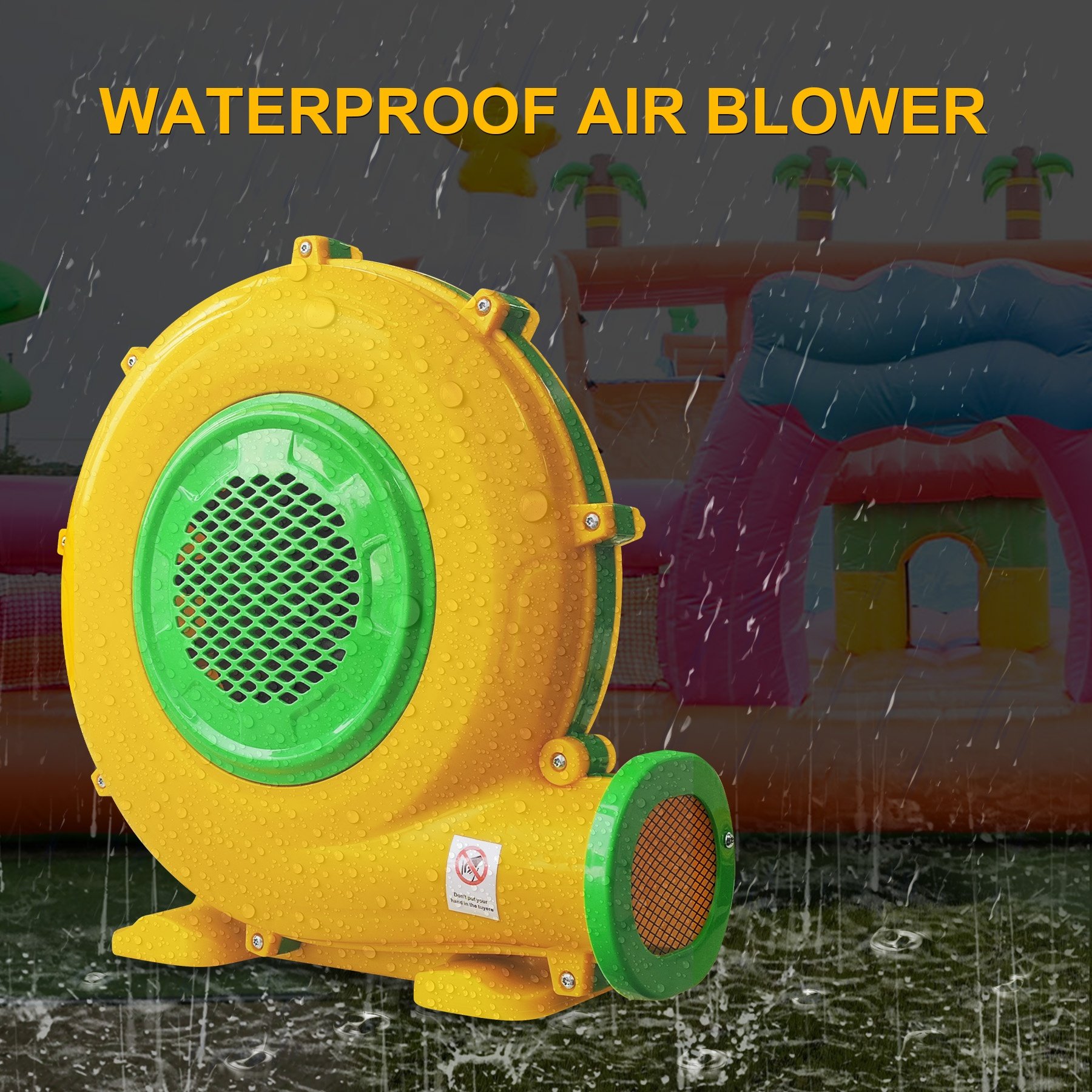 High Power 550W Electric Medium Pressure Inflatable Blower Fan Inflatable Slide Jumping Castle Air Blower for Bounce House