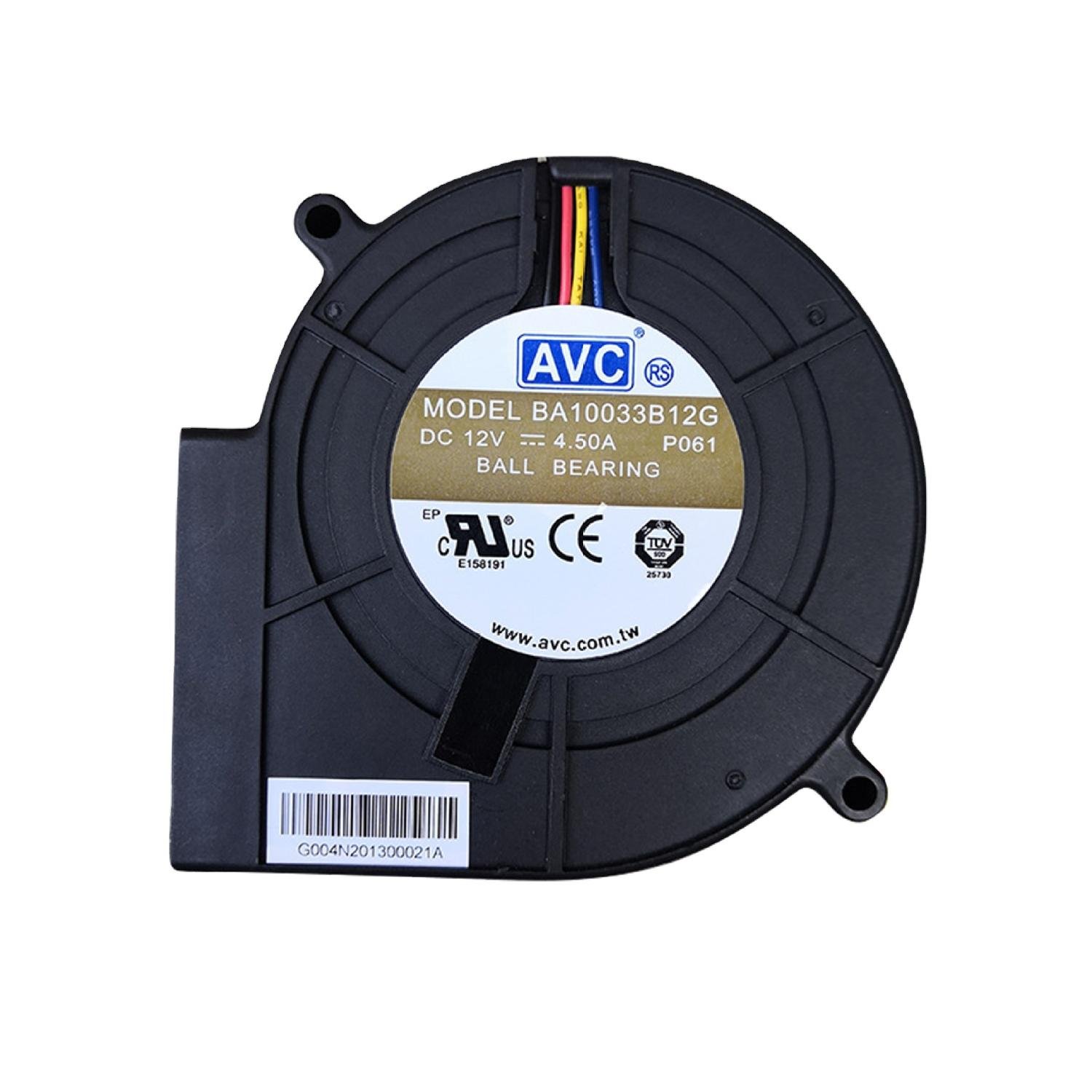 AVC 100x33mm BA10033B12G High air Pressure 12V Blower DC Cooling Fan