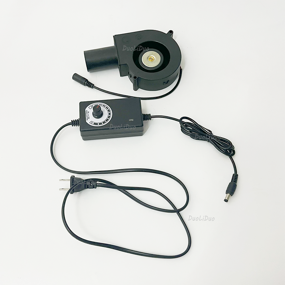 3.8Inch 5500rpm 7000rpm 9733 12 1A 3A Bldc PWM Blower Fan with Speed Controller Circuit for Wood Stove, Oven