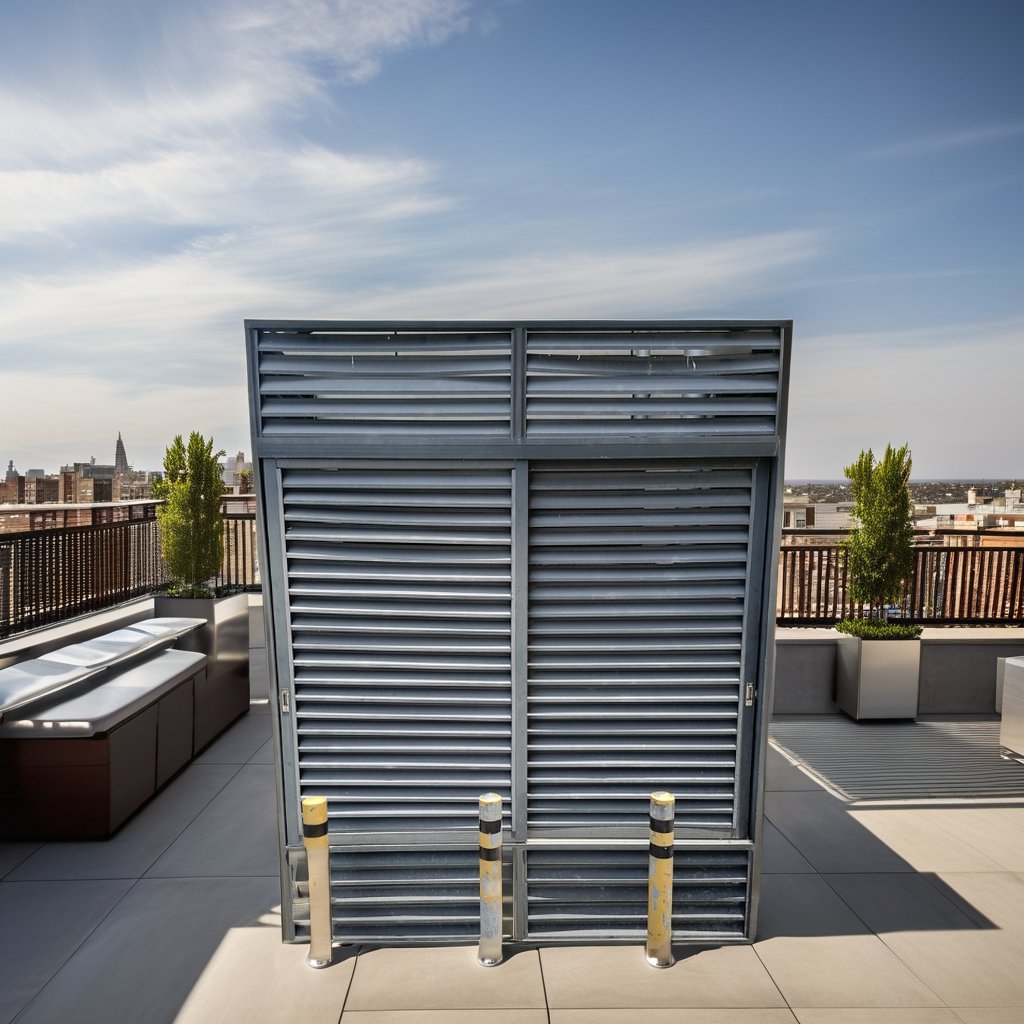 Modern Design Louvre Louver Privacy Fence Hotel Apartment Sustainable Decorative Screen Air Conditioner Wholesale