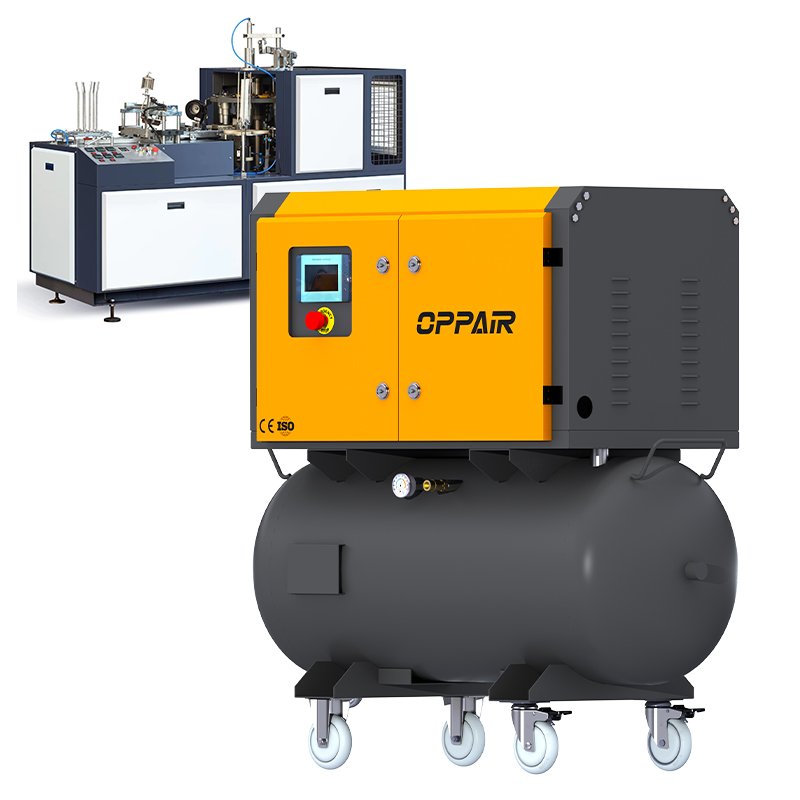 Permanent Magnet Variable Conversion Oil-Free Screw Air Compressor 2-In-1 Industrial Air Compressor