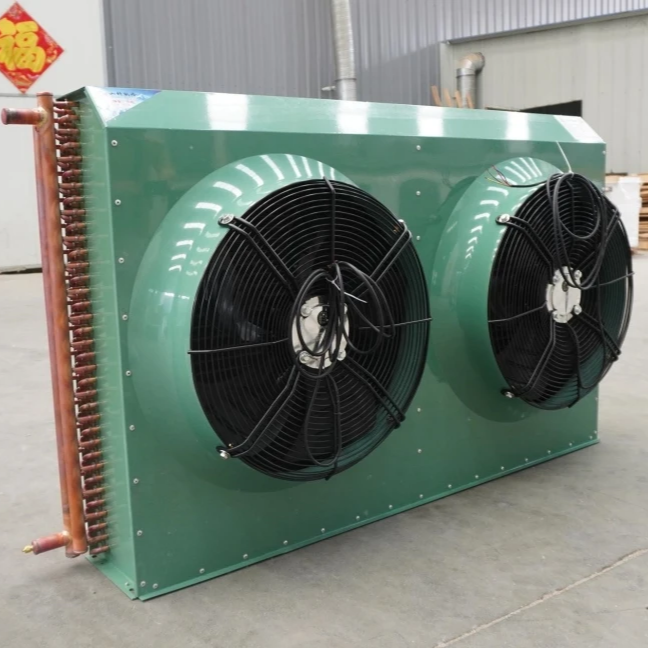FNH Type Fan Cooled Condenser Unit Copper Tube for Industrial -5℃ Vegetable Fresh Keep Storage Food Beverage Ice Cream Factory