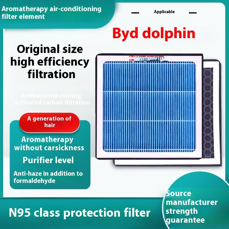 N95 Grade Activated Carbon Air Conditioning Filter for BYD Dolphin Aromatherapy Cabin Filters PM2.5 Car Air Filter