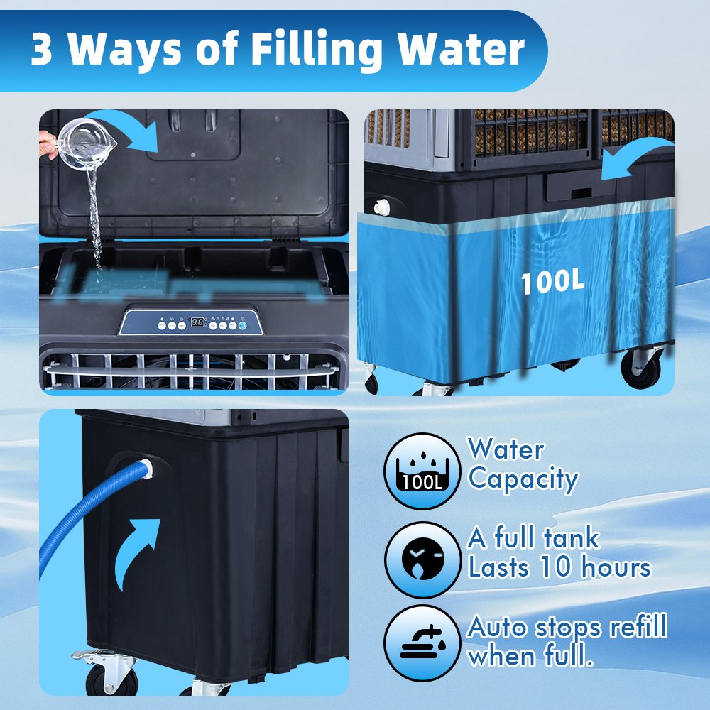 Modern Personal air Cooler 3 in 1 air Conditioner Water Warehouse Cooling Pad Condensed Room air Cooler With Cooling Compressor