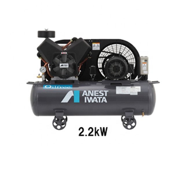 Piston Type Portable Silent Anest Iwata Oil Free air Compressor with air Tank