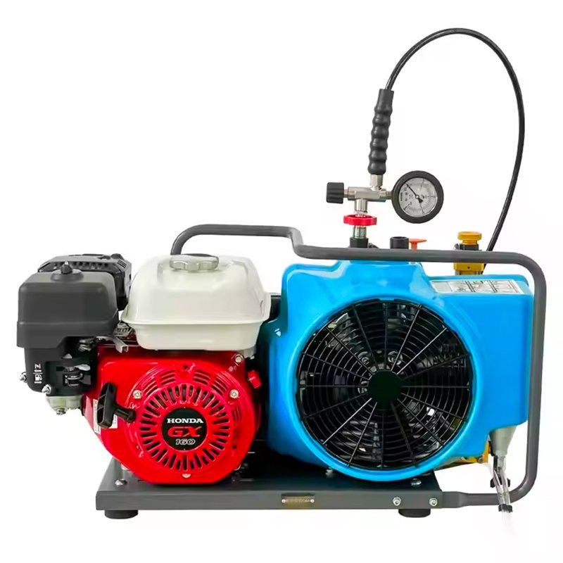 100L/Min Gasoline High Pressure Dive Tank Air Compressor for Diving Scuba
