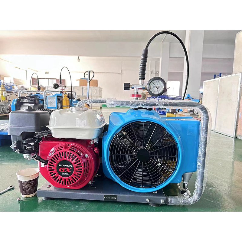 100L/Min Gasoline High Pressure Dive Tank Air Compressor for Diving Scuba