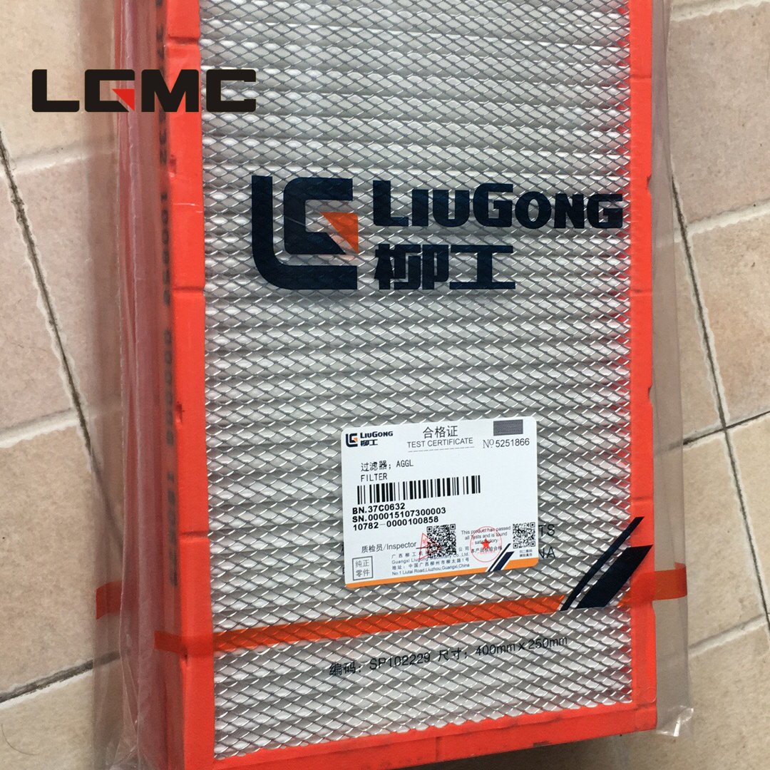 Excavator Hydraulic Parts 37C0632 Liugong Cabin Air Filter Flat Air Filter Car Air Filter