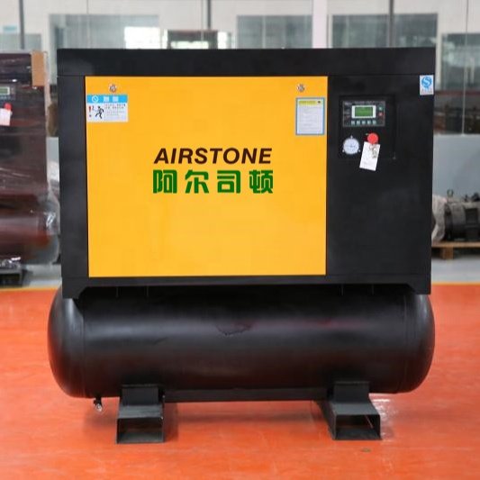 Airstone Silent Air Integrated Compressor 11kw 15hp 8Bar All in One Screw Air Compressor with 500 Lilter air tank