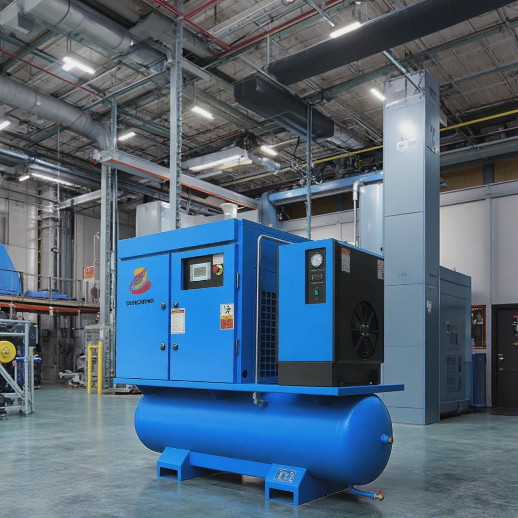 Rotary Screw air Compressor High Pressure Industrial Electric Small Rotary Screw Air Compressor 7.5Kw 10Hp Price on Sale
