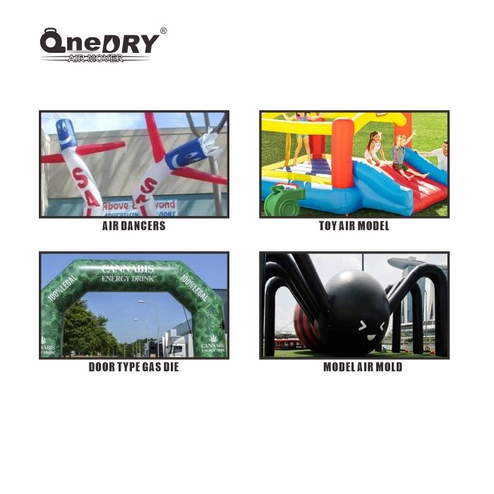 OneDry 1.0HP CE SAA ETL Inflatable Fan Blower with Powerful air Volume CFM and High air Pressure for Inflatable Toy or Advertise