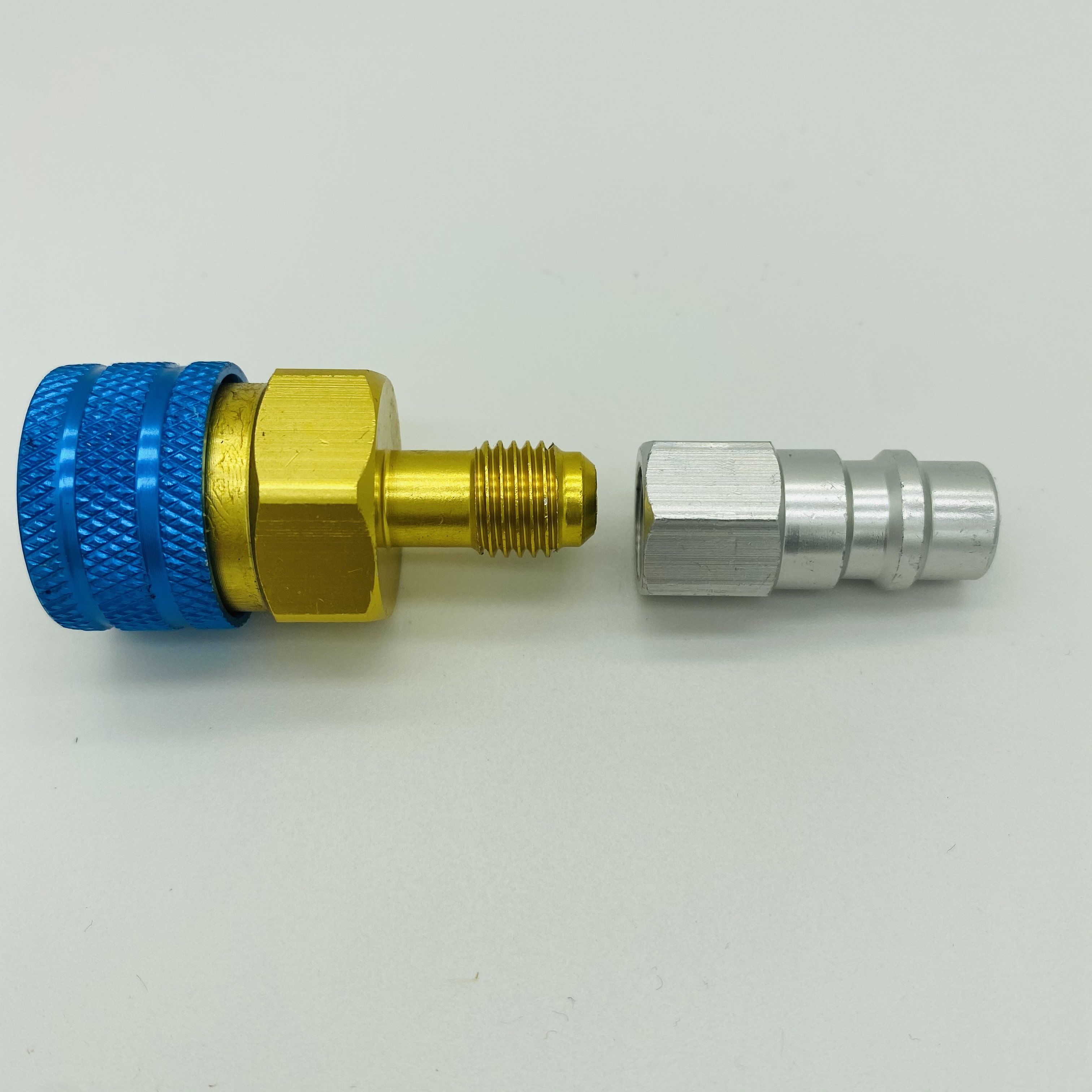 R1234yf Low Side Quick Coupler R1234yf to R134A AC Charging Hose Adapter Fitting Connector for Car Air Conditioner