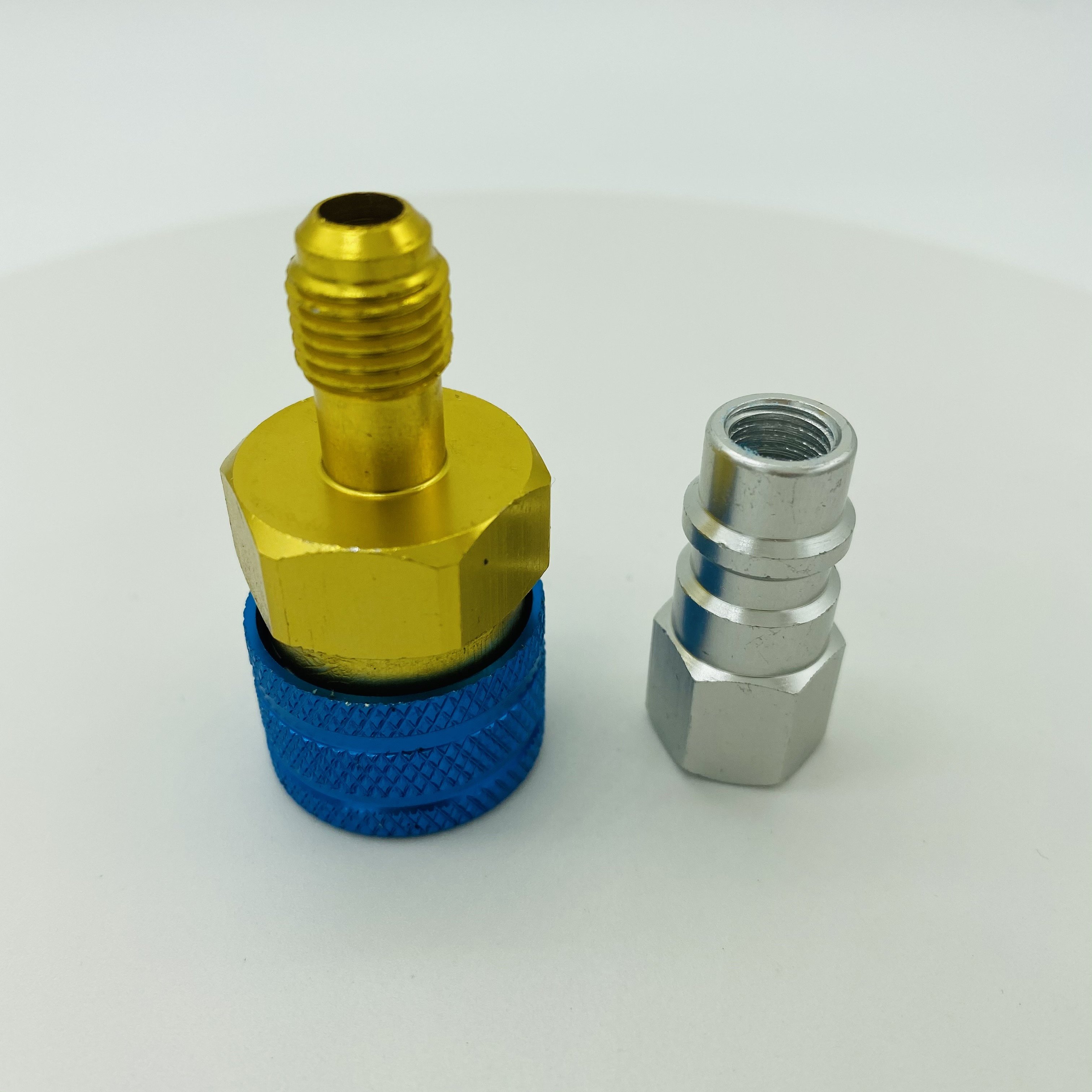 R1234yf Low Side Quick Coupler R1234yf to R134A AC Charging Hose Adapter Fitting Connector for Car Air Conditioner