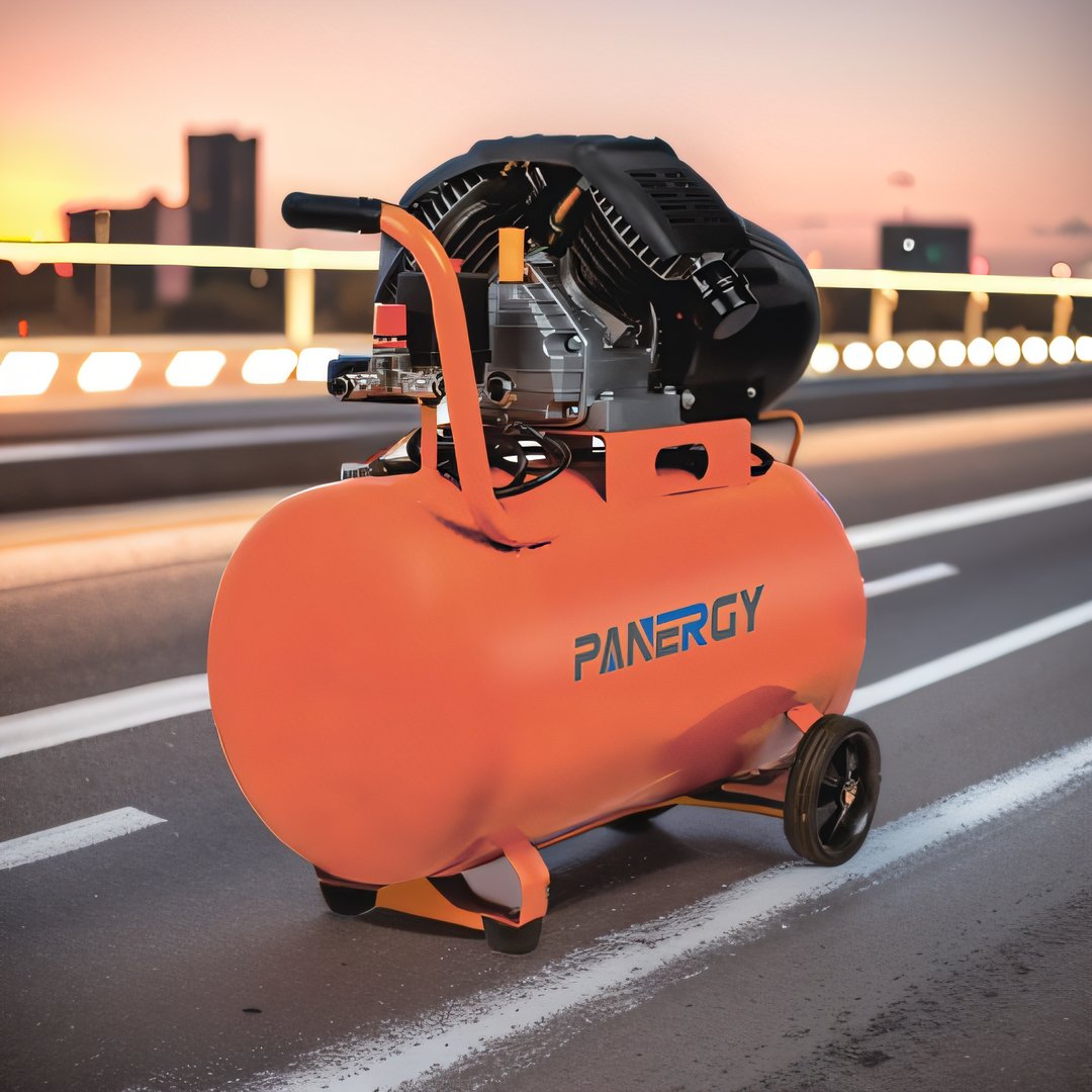 Panergy Large Size Handheld Mobile 50 Liter Tank Electric 1800W 2Hp Direct-Connected Pressure Air Compressor for Car Painting