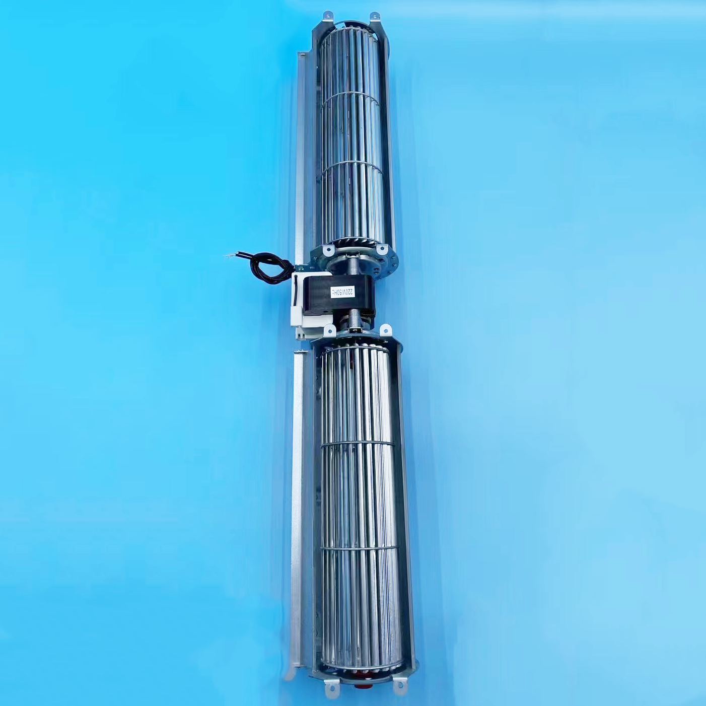 Fries Warmer Cross Flow Fan with Heater Wire, 16'' Length Ac 220v Tangential Exhaust Fan for Kitchen Equipment Replace QLZ06/300