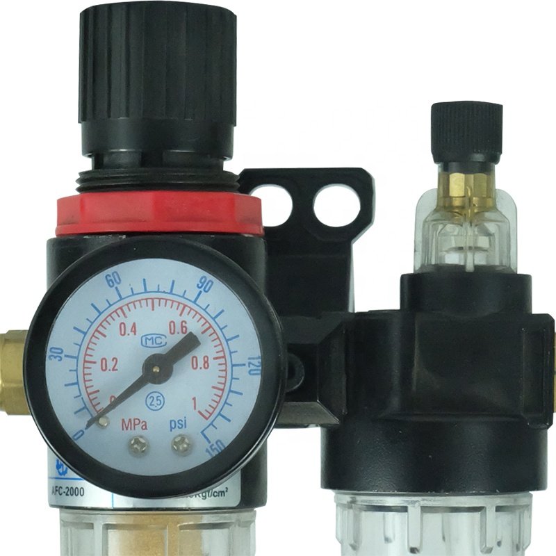 DKV AFC2000 1/4" Air Compressor Filter Regulator Oil Water Separator 2/5inch NPT Pneumatic Air Source Treatment Unit