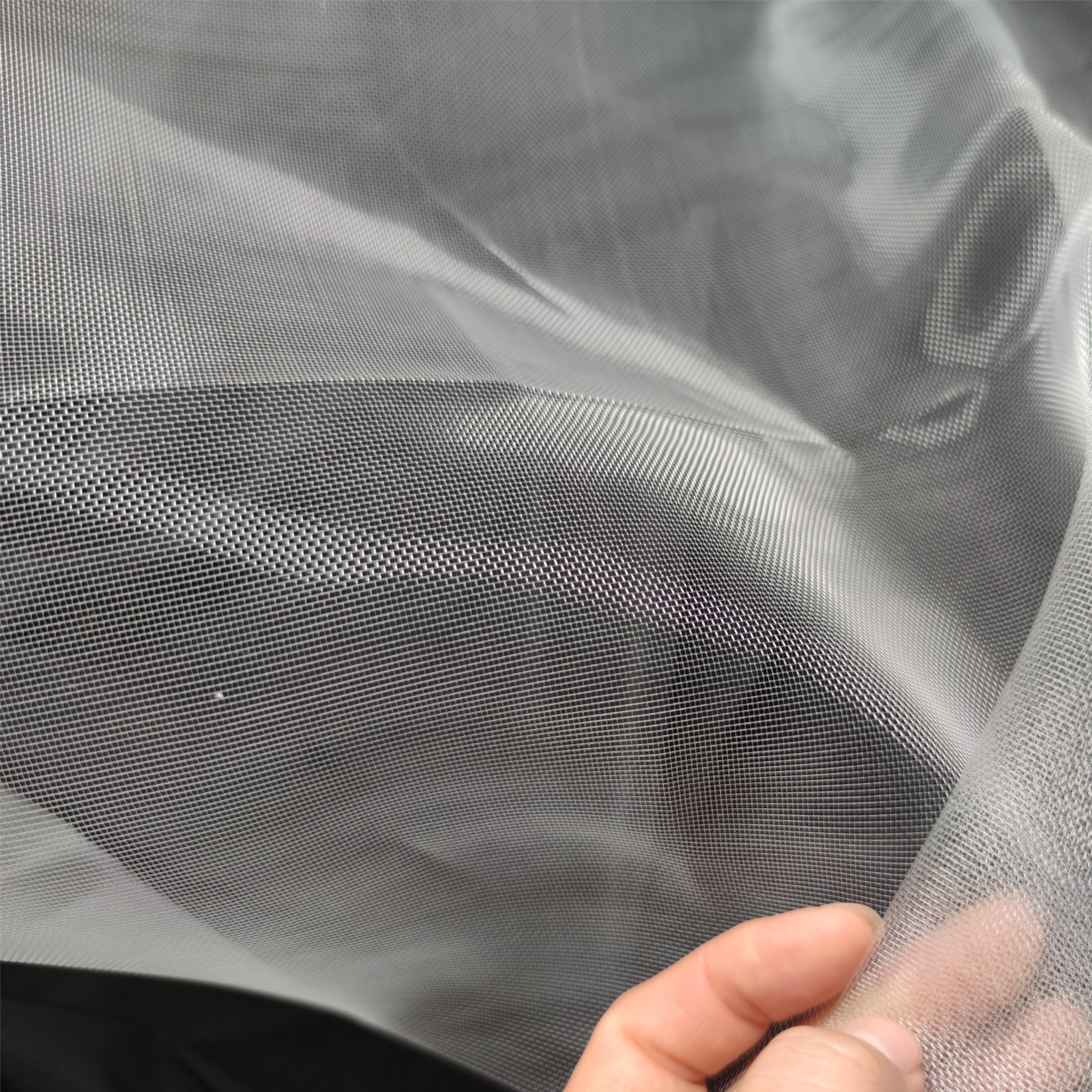 Custom 100% Nylon Hard Mesh Wear-resistant Filter Wedding Dress Lining Mesh air Conditioning Filter Mesh Fabric