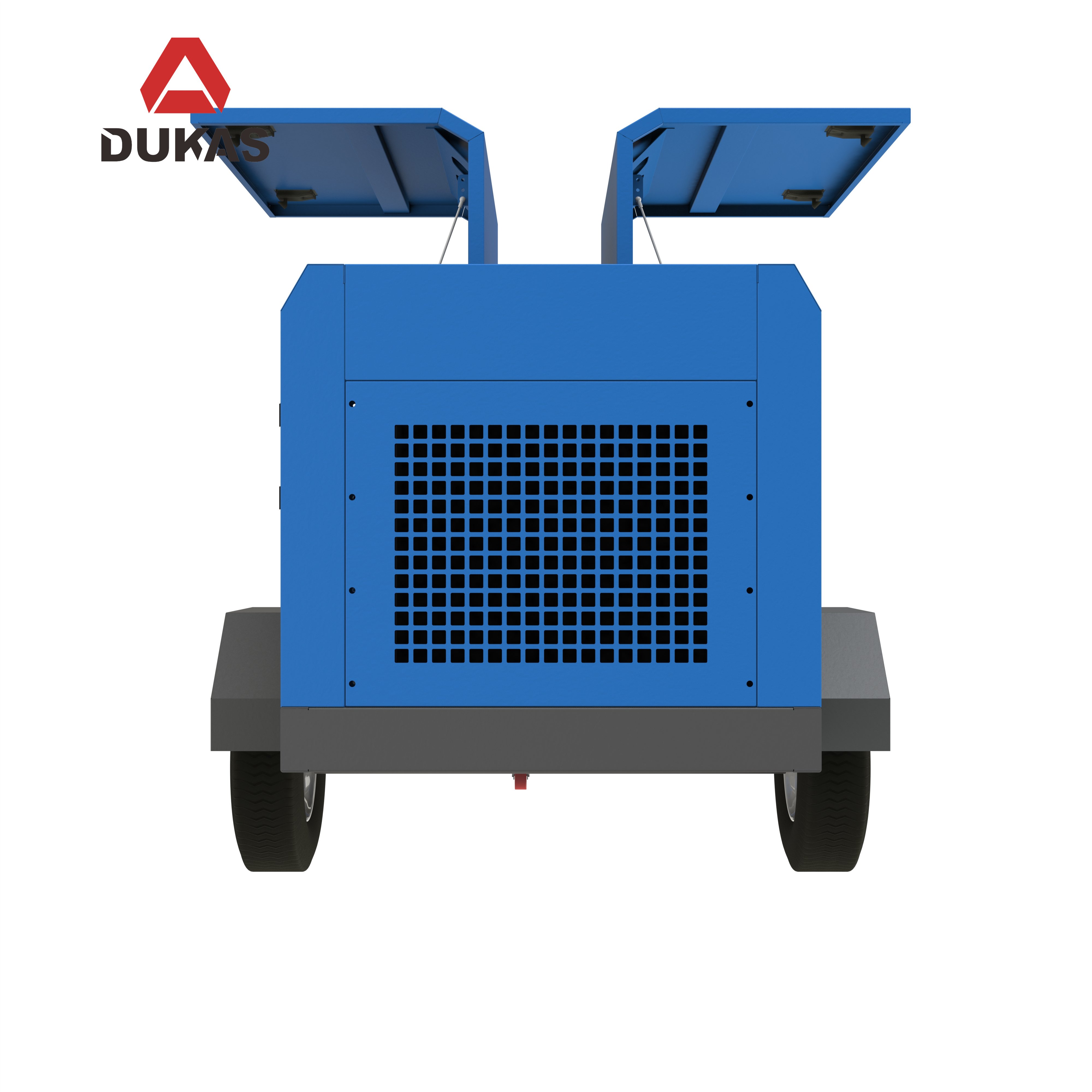 Intelligent Portable Dukas Portable Electric Screw Air Compressor 16M3/Min with 8/10/12Bar 75KW/110KW Power 380V Motor Gas Engine Mobile Compressor