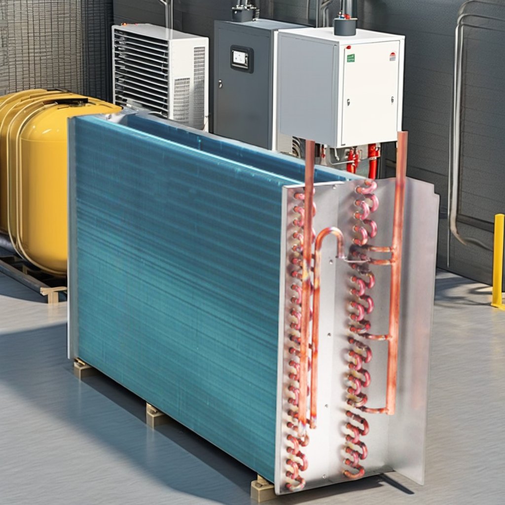 Electric Powered Central Air Conditioning Surface Cooler Aluminum Foil Finned Condenser Air-Cooled Evaporator