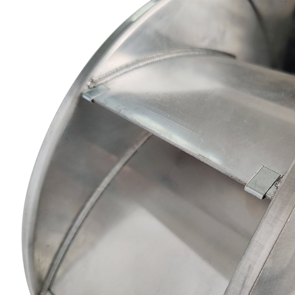Kironmotor 450mm Aluminum Backward Centrifugal Fan for air Compressor