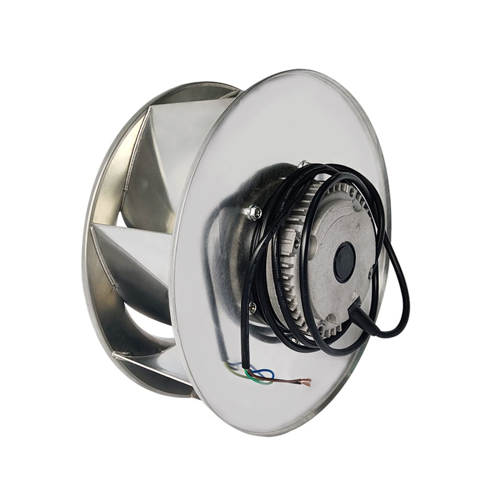 Kironmotor 450mm Aluminum Backward Centrifugal Fan for air Compressor