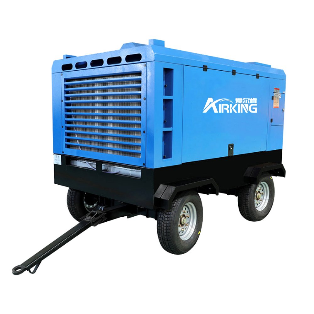 Airking Compressor Hot Sale 11bar 11m3/Min 78kw Diesel Compressor Portable Air Screw Electric Air Compressor For Quarry