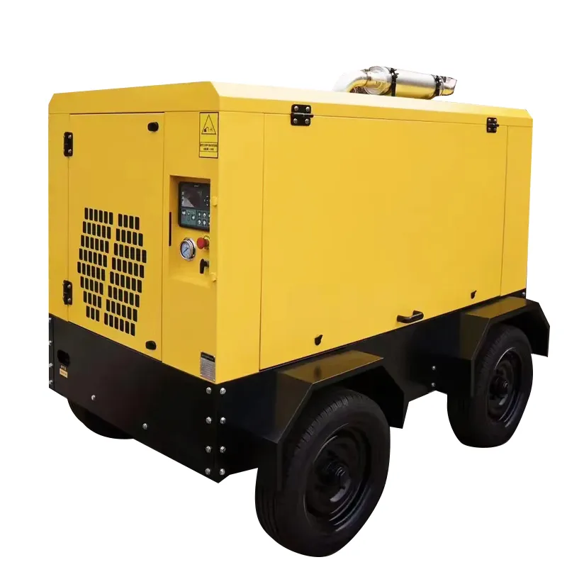 18 Bar 350CFM Diesel Mobile Air Compressor for Water Well Hole Drill