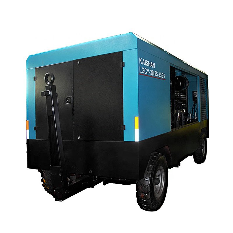 Large Portable cummins Powered 800 Cfm diesel Screw air Compressor
