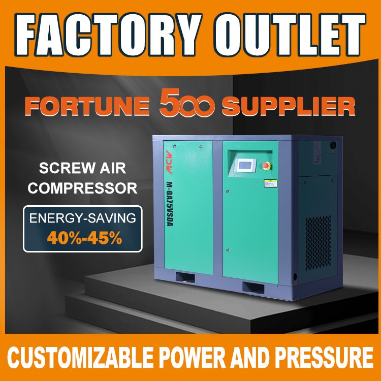 Manufacturer Energy-saving 7.5KW 10HP Machine Magnet Rotary Air Screw Compressor air Compressor 10HP