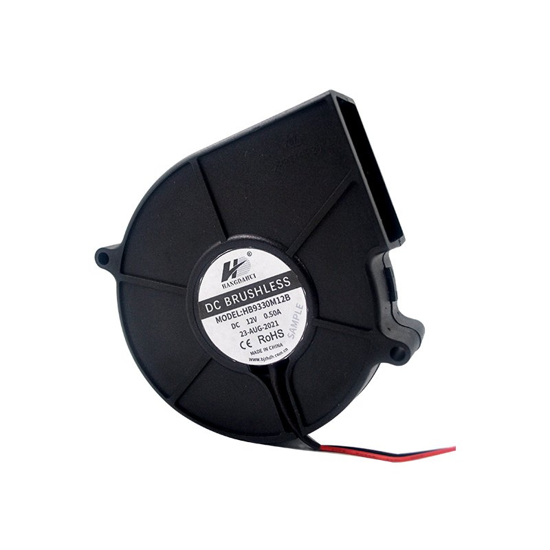 Hangdahui 93mm Fan Snail 93x93x30 2 Pin 9330 24v Dc Centrifugal Blower Fan 12v Centrifugal Air Blower For Car