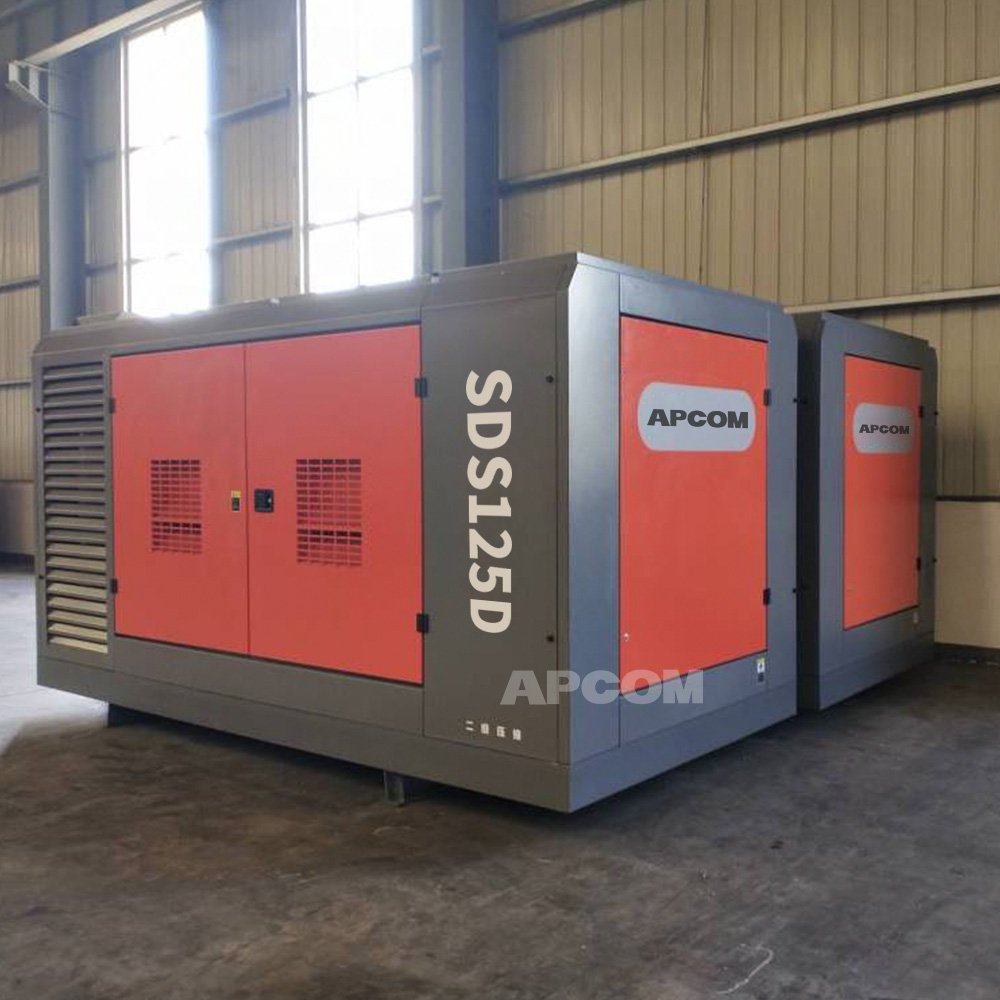 30bar 1300cfm Cummins diesel Compressors Mining 450psi Screw air Compresor 1200cfm 36m3/min diesel Compressor air Air-compressor