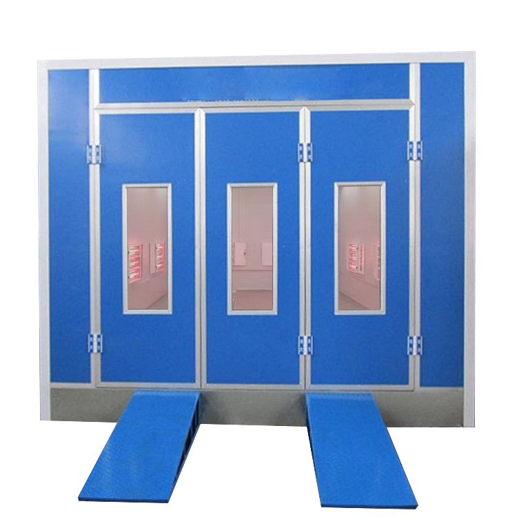 Electric Heater Bus Spray Booth Painting Cabin LED Lighting System Diesel Burner Heating for Car Baking