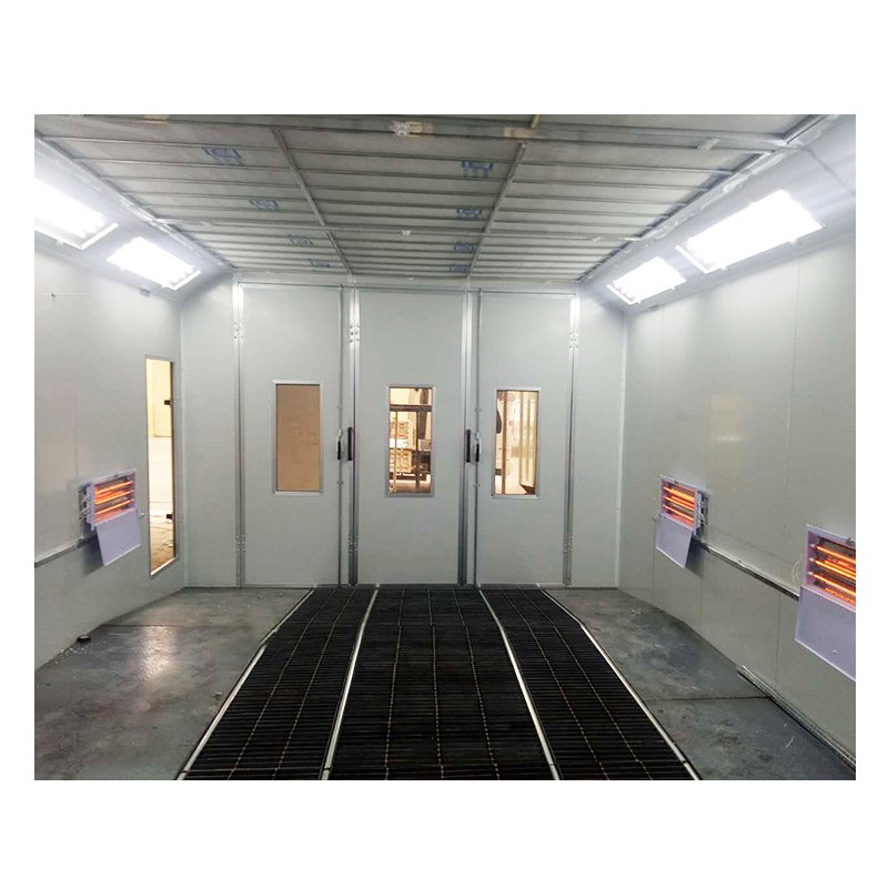 Electric Heater Bus Spray Booth Painting Cabin LED Lighting System Diesel Burner Heating for Car Baking