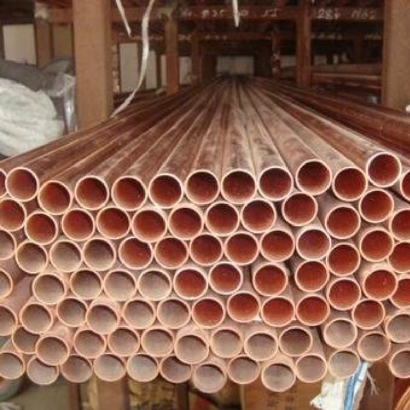 Copper Tube Condenser Coil Pipe Custom Flattened Tube Copper Heatpipe Copper Tube Header Air Conditioning