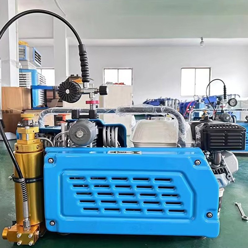 100L/min Auto Stop 4500psi 300bar Gasoline Air Compressor for Scuba Diving Snorkeling