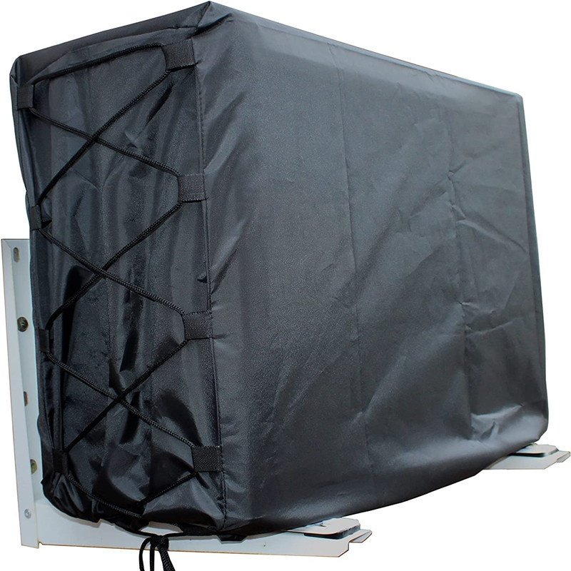 Custom All Season Air Conditioning Covers Waterproof Dust Resistance AC Defender Outdoor Air Conditioner Cover With Drawstring