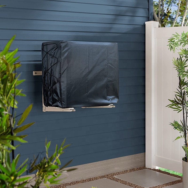 Custom All Season Air Conditioning Covers Waterproof Dust Resistance AC Defender Outdoor Air Conditioner Cover With Drawstring