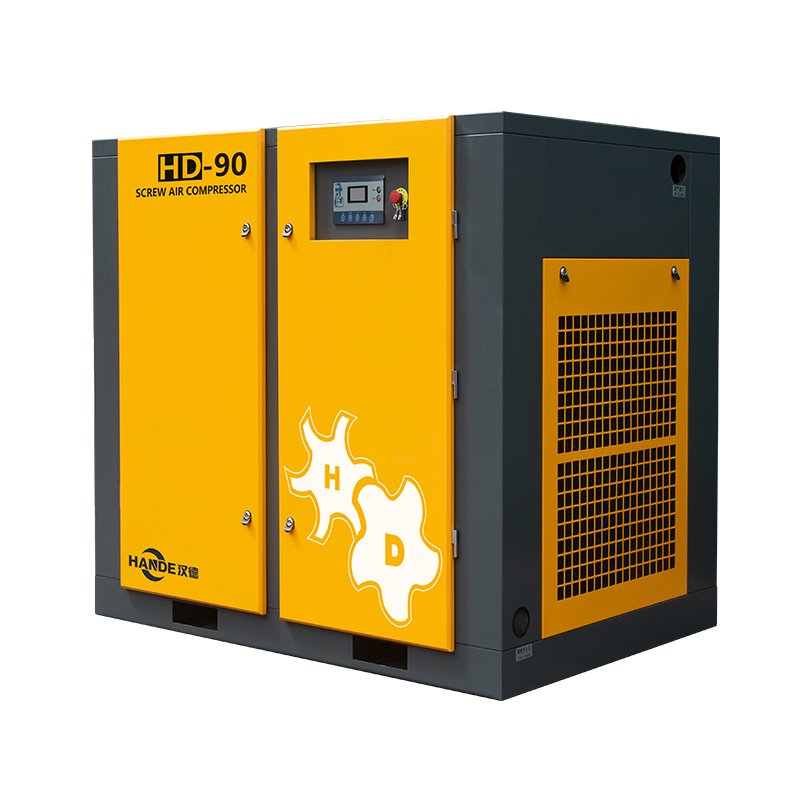 HANDE 90KW 120HP Rotary Screw Air Compressor Fixed Speed Type Stationary Industrial Compressors for Welding Machine High Quality