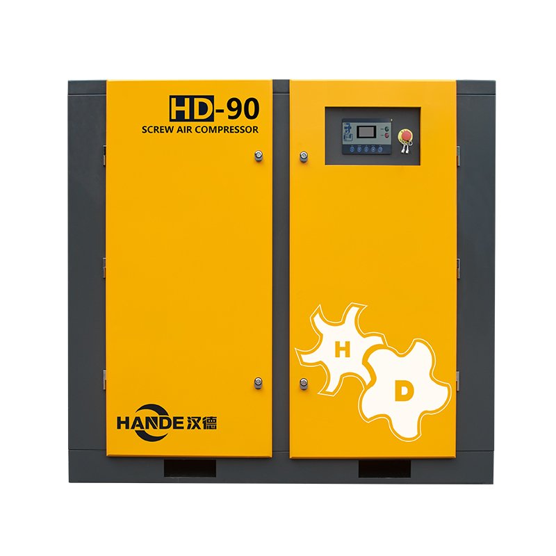 HANDE 90KW 120HP Rotary Screw Air Compressor Fixed Speed Type Stationary Industrial Compressors for Welding Machine High Quality