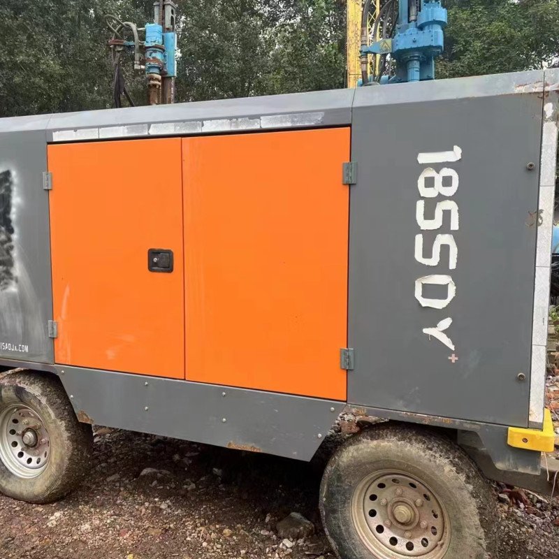 Portable High-Pressure 75kw Screw Air Compressor for Large Mining Diesel Powered with Air Cooled Engine Motor Used Condition