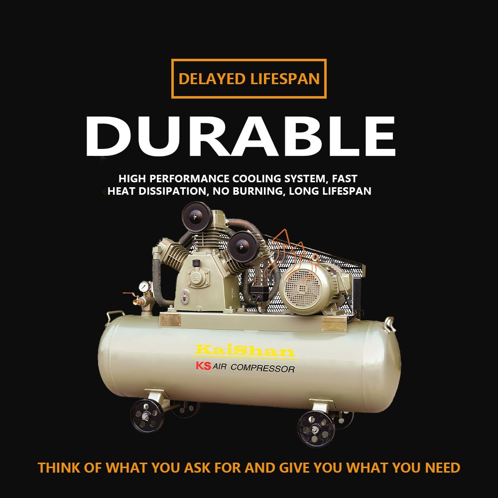 Portable 5hp Industrial Electric Air Compressor 300L Piston Silent Motor Diesel Gas Powered Oil Lubricated Core Included