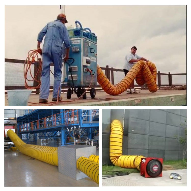 Exhaust Blower Axial Flow Fan Handheld Ventilation Equipment Portable Axial Flow Fan 500mm 20 Inch