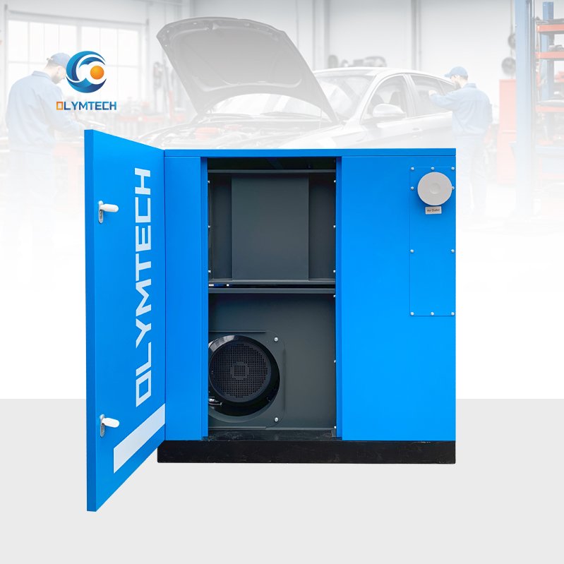 New 75kw Twin Two Stage Direct-Driven Rotary Screw Air Compressor Industrial 380V 100hp Motor Power Essential Air End