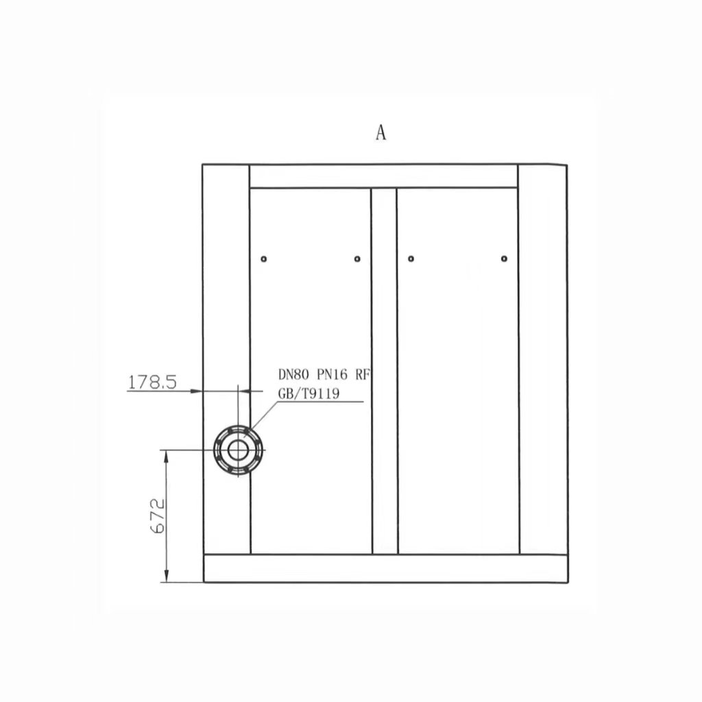 Fine Quality UNITED 0.5Mpa 90KW Two-stage Air Cooled 22.5m³/min Fix Speed Screw Air Compressor