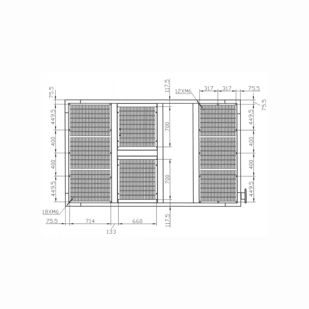 Fine Quality UNITED 0.5Mpa 90KW Two-stage Air Cooled 22.5m³/min Fix Speed Screw Air Compressor