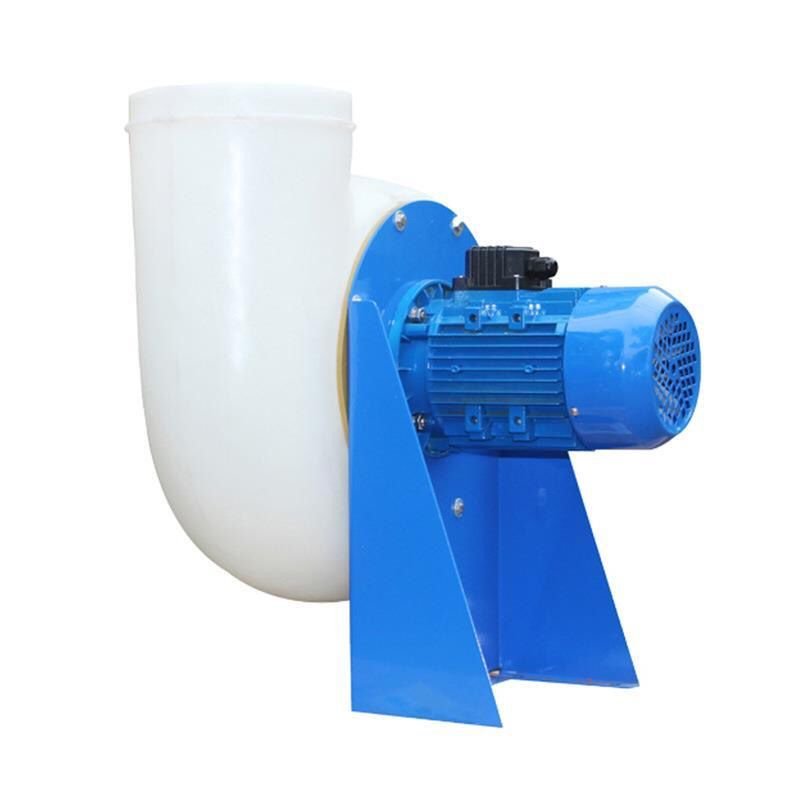 AC Anti-Corrosion Acid Air Exhaust Blower Fan for Industrial Ventilation 220V/380V PP Plastic Blades for Fume Hood Use