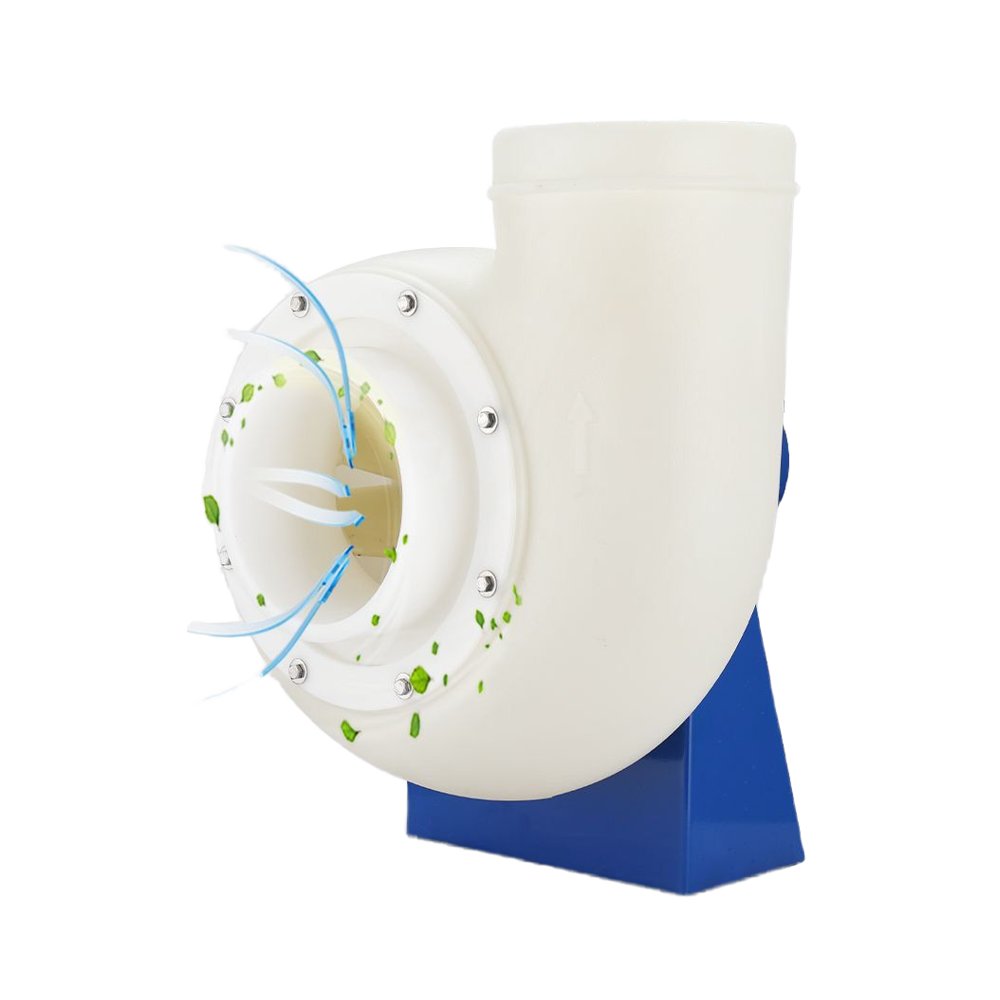 AC Anti-Corrosion Acid Air Exhaust Blower Fan for Industrial Ventilation 220V/380V PP Plastic Blades for Fume Hood Use